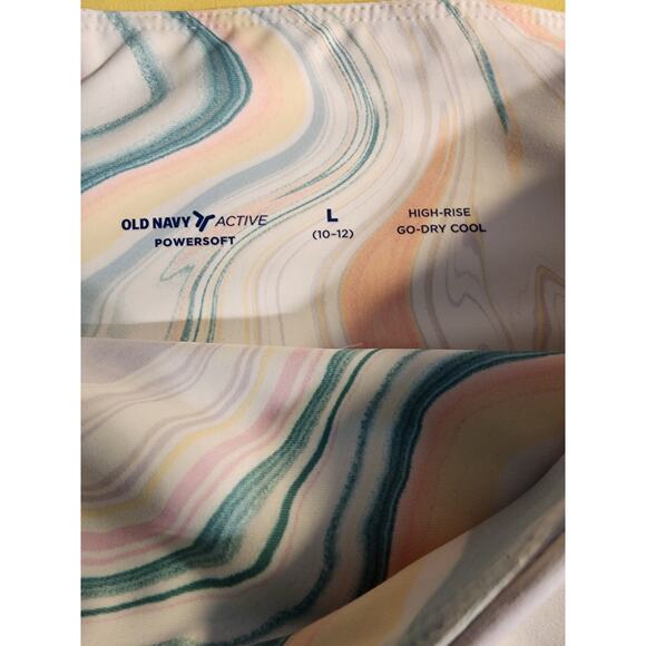 Old Navy Girls Active High Rise Powersoft Leggings & Skort Size‎ 10/12 Marbled - Picture 5 of 6